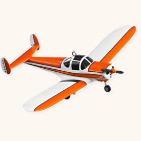 Hallmark Cessna 195 Airplane Christmas Ornament - Keepsake Collection